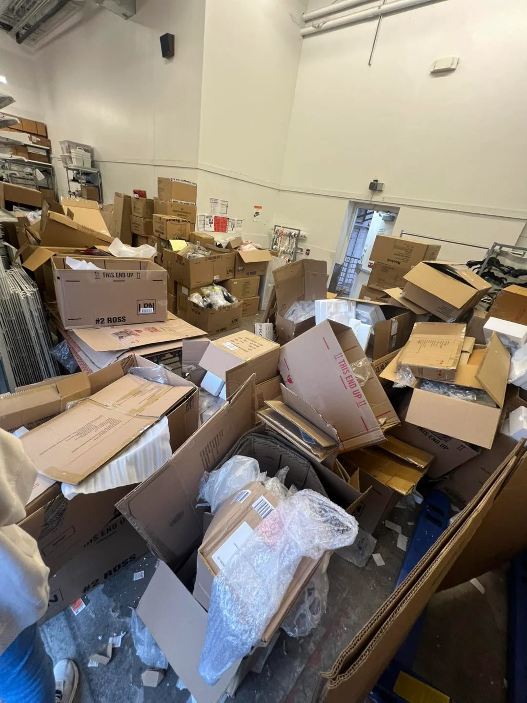 commercial box removal before